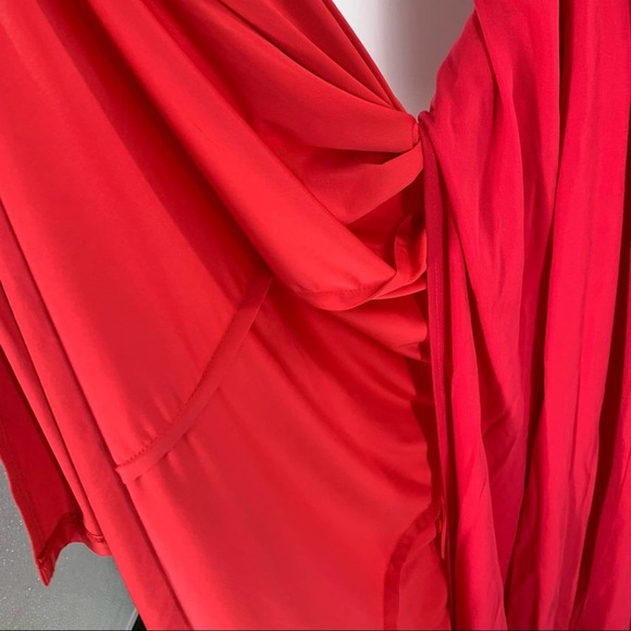 ABS Allen Schwartz Red Maxi Dress Women’s Size M NWT $380 - Picture 8 of 15